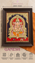 GANESH TANJORE PAINTING