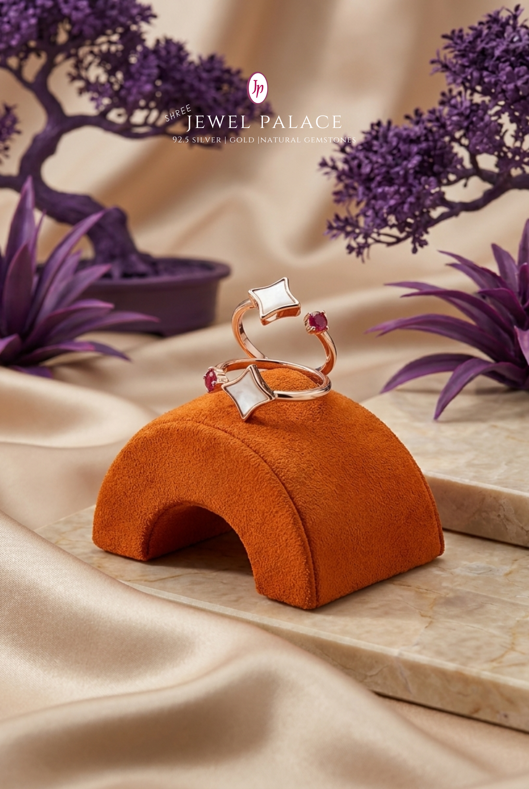 Tara – Star & Ruby Accent Toe Rings