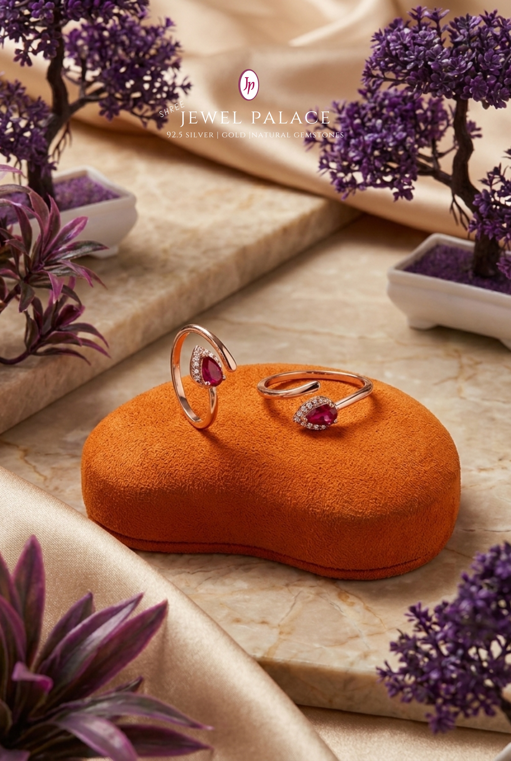 Diya – Teardrop Halo Toe Rings