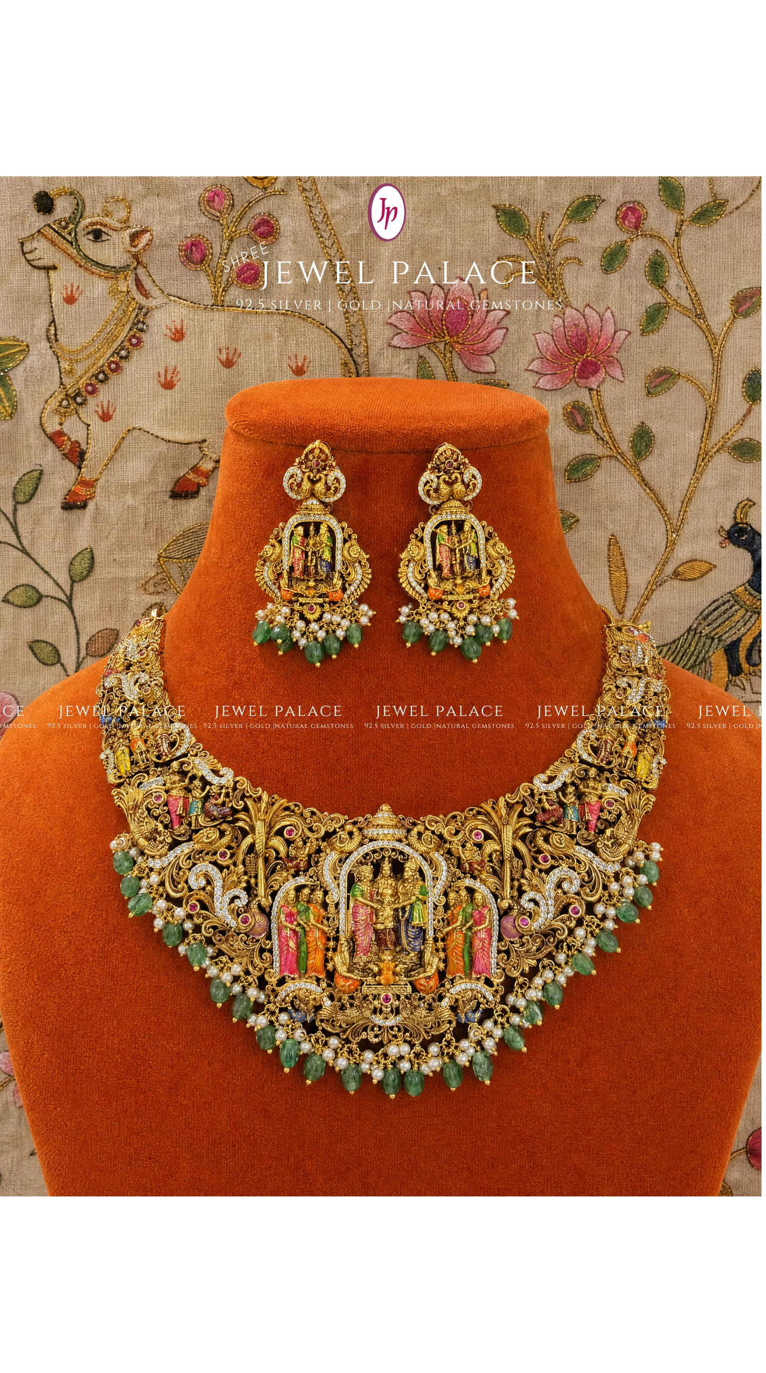Sri Ram Darbar Necklace Set (meenakari)