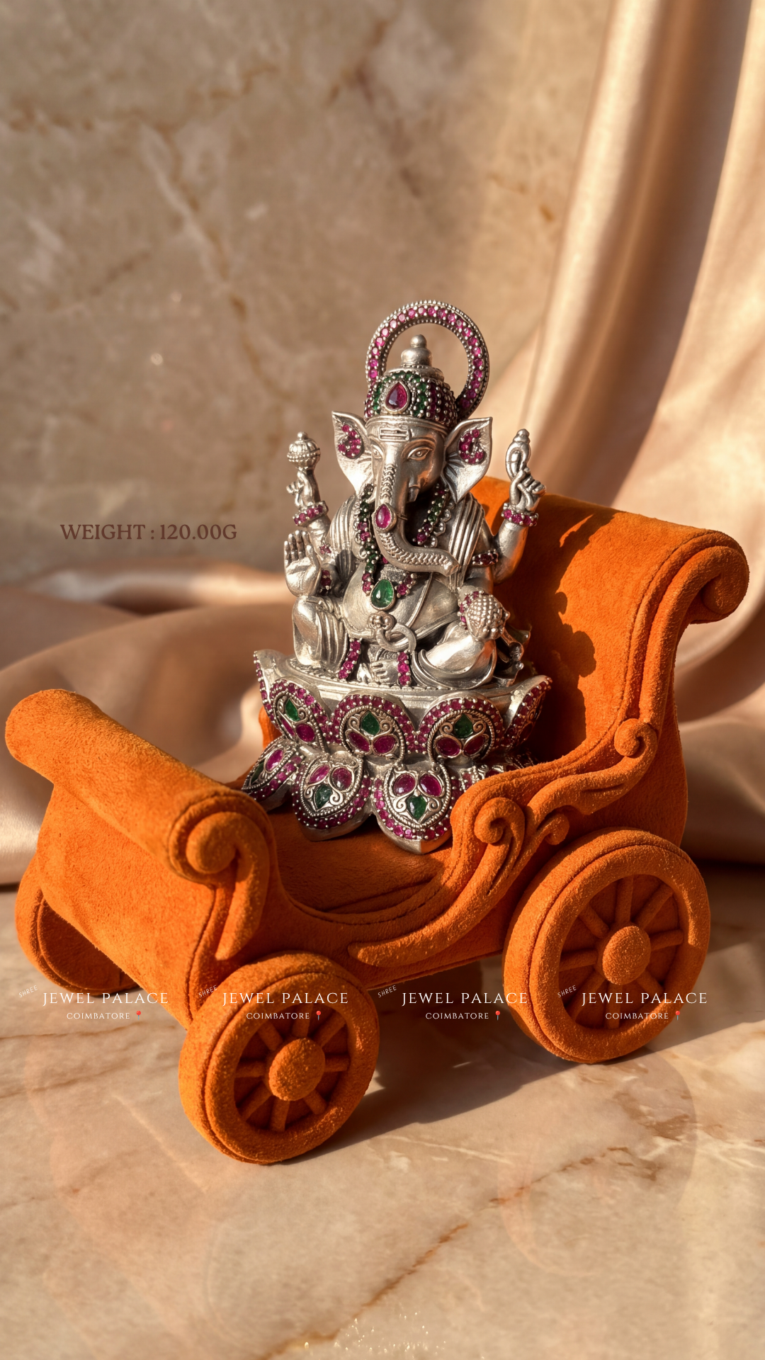 Ganesha on Lotus Throne