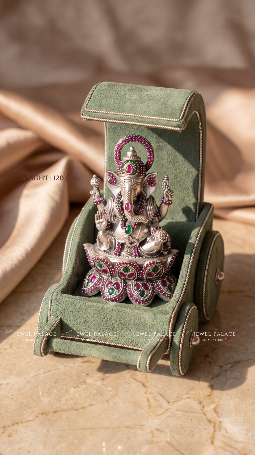 Ganesha on Lotus Throne