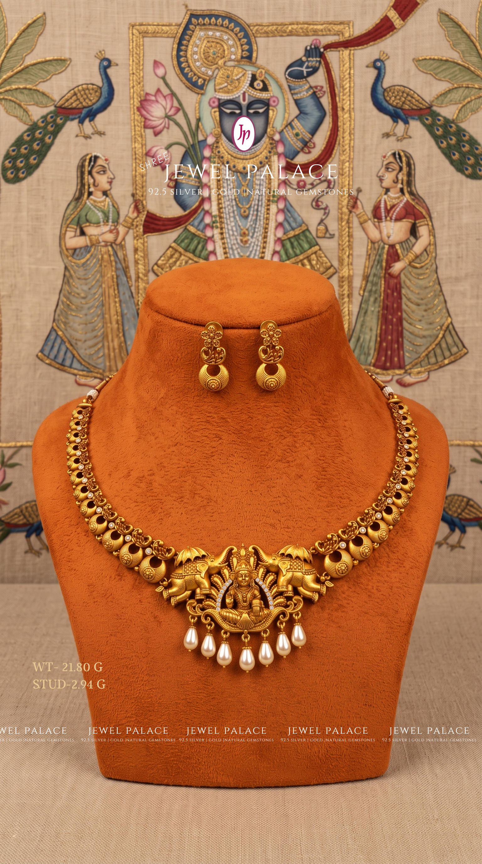 Gajraj Lakshmi Pearl Set