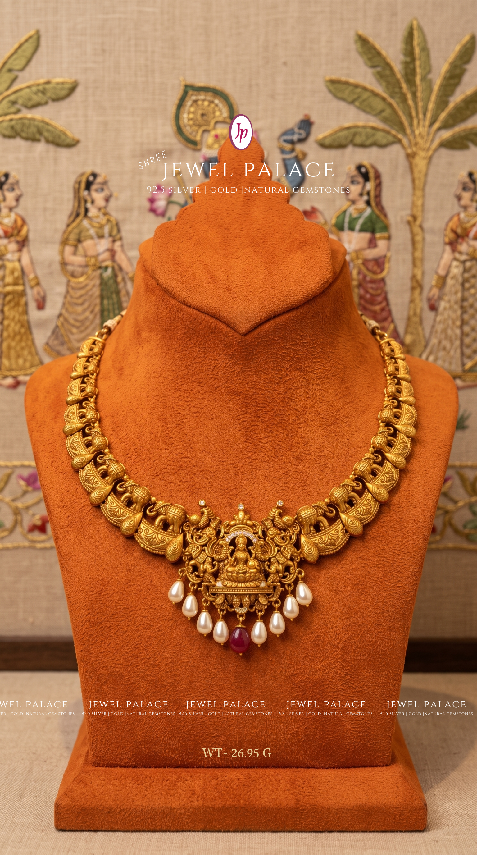Airavata Lakshmi Pearl Drop Necklace