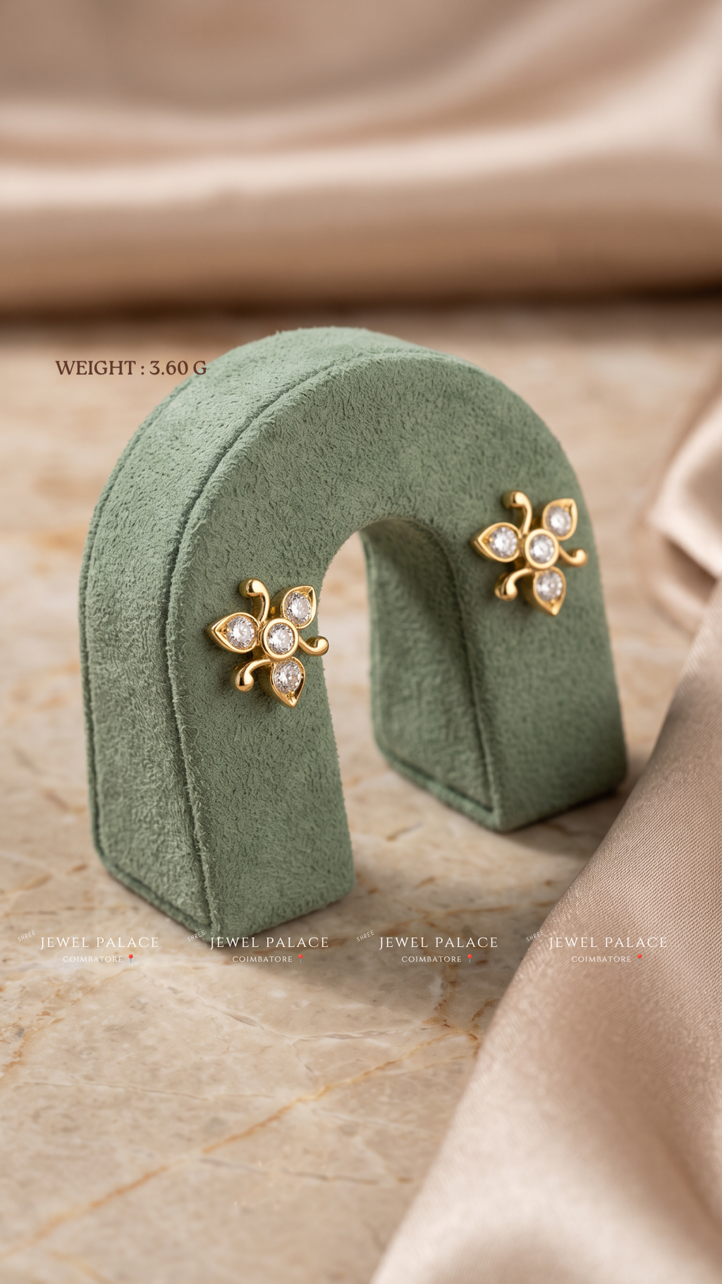 Bilva – Trefoil Leaf Studs