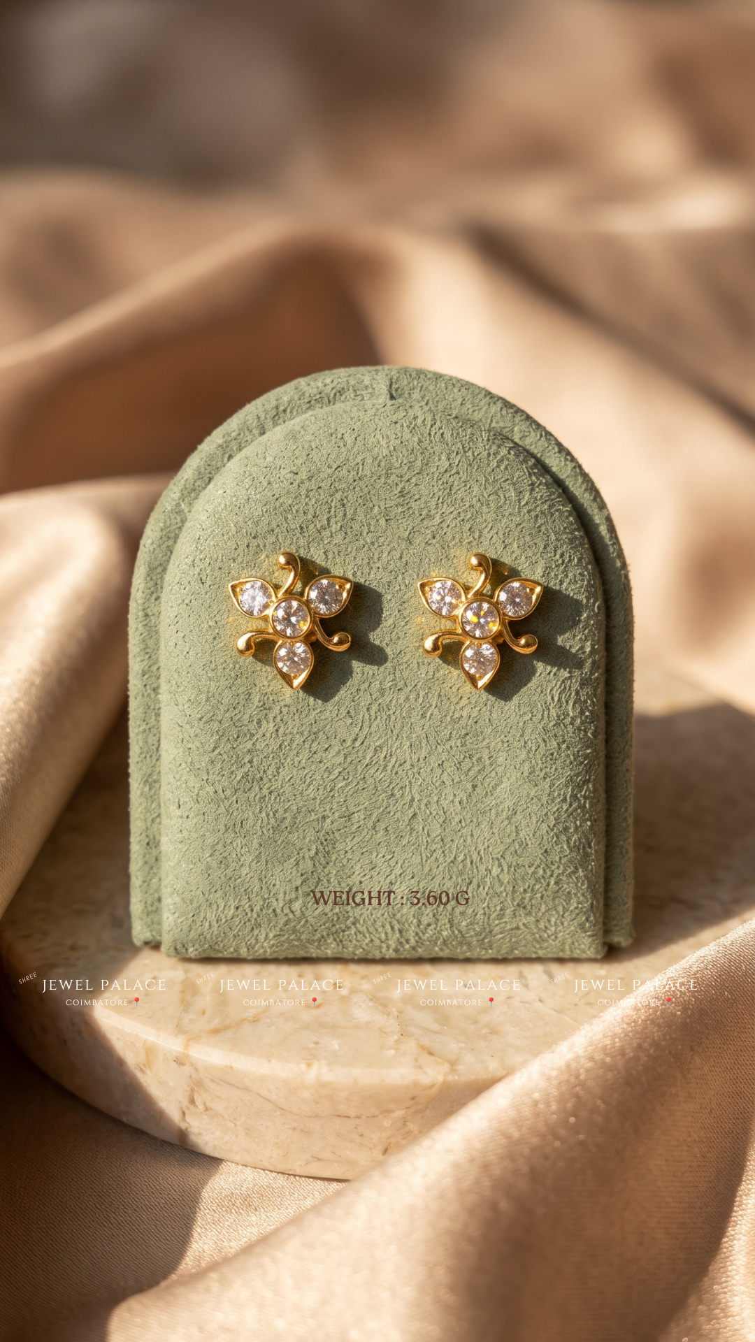 Bilva – Trefoil Leaf Studs