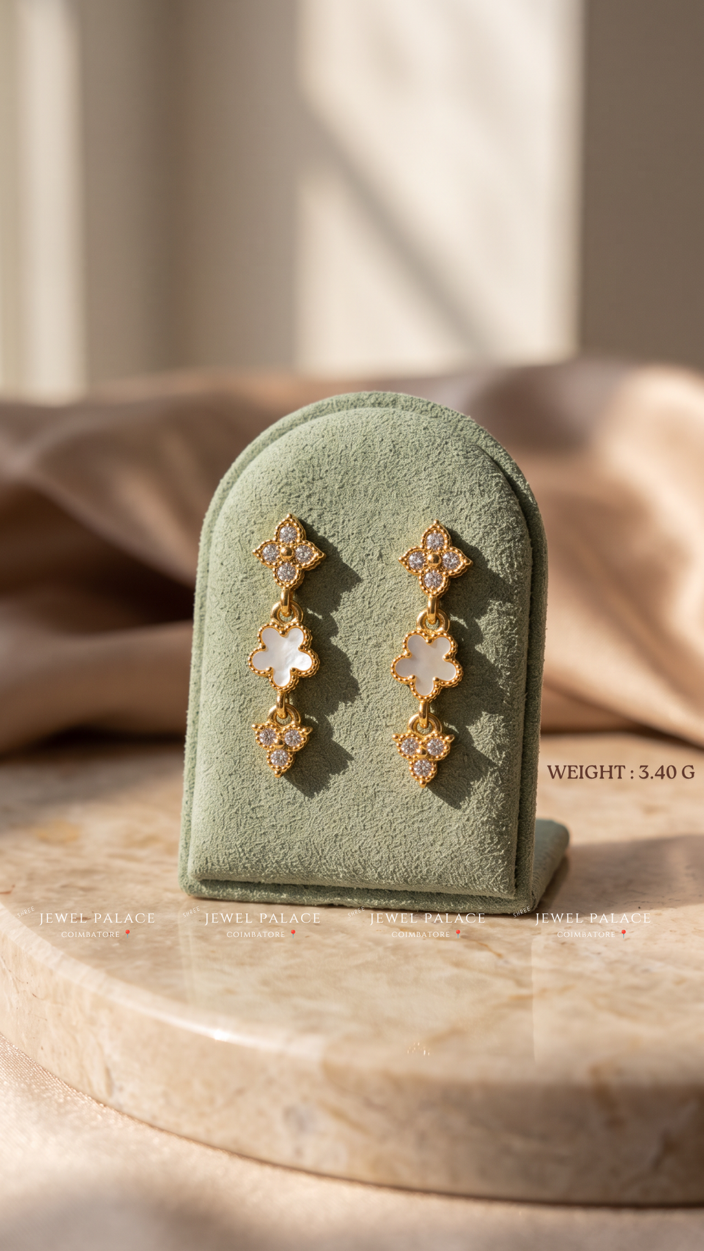 Muthumalar – Pearl-Tone Flower Drops
