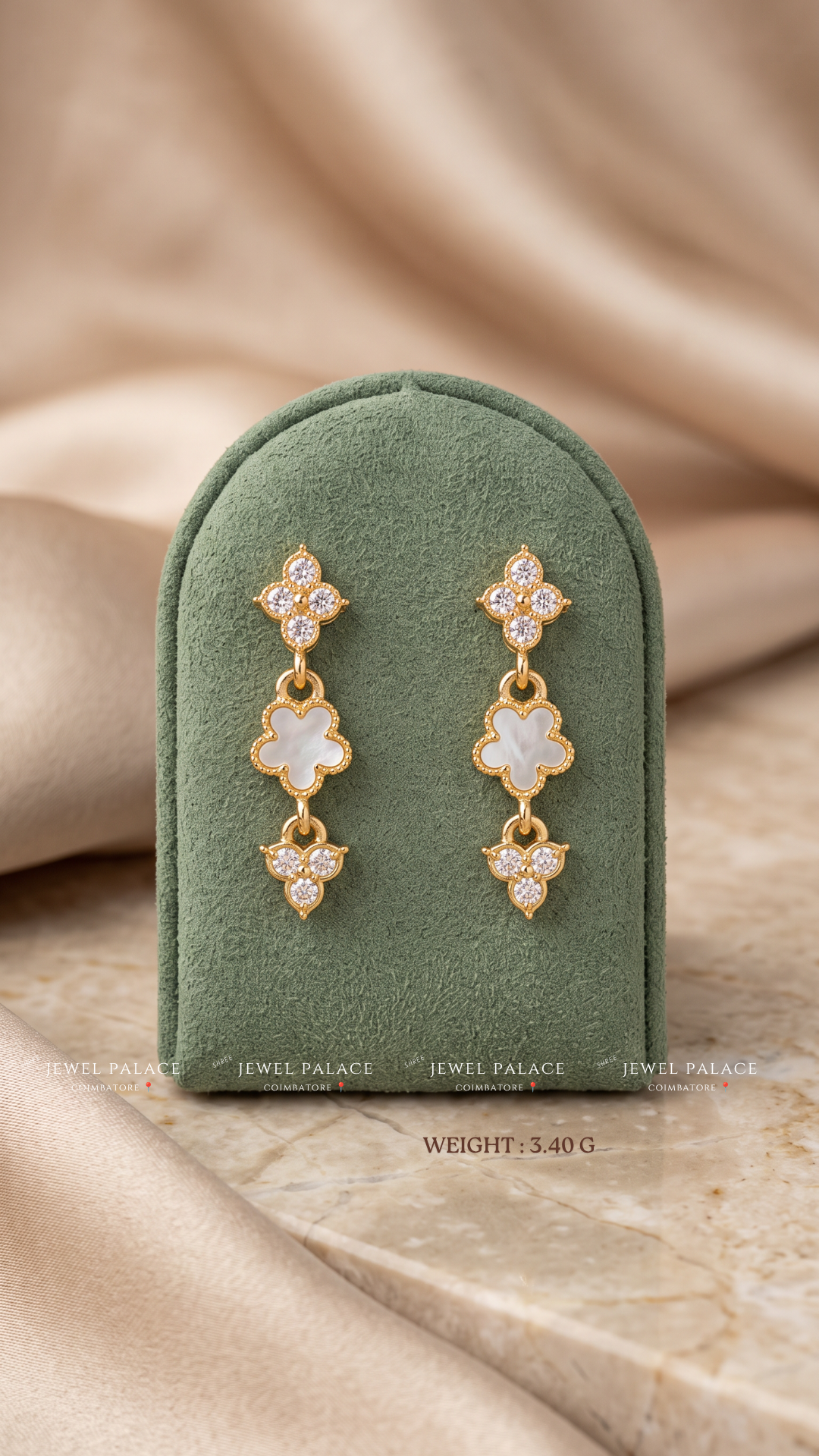 Muthumalar – Pearl-Tone Flower Drops