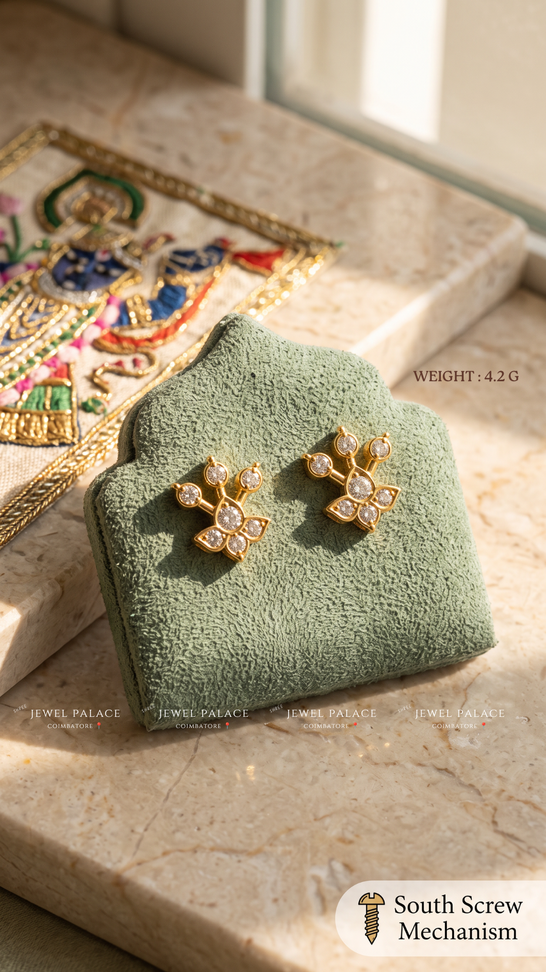Kamalini – Lotus & Buds Studs