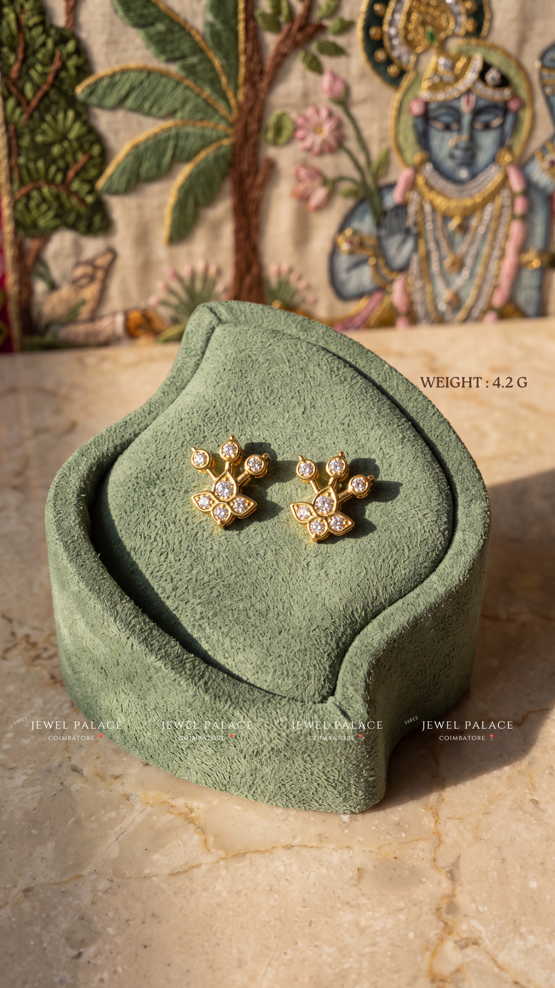 Kamalini – Lotus & Buds Studs