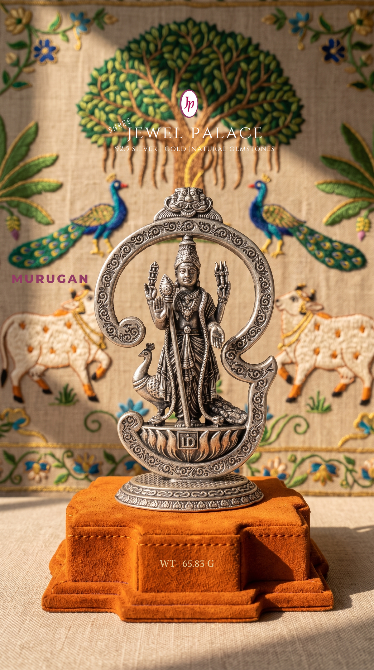 Lord Murugan in Sacred Om Prabhavali
