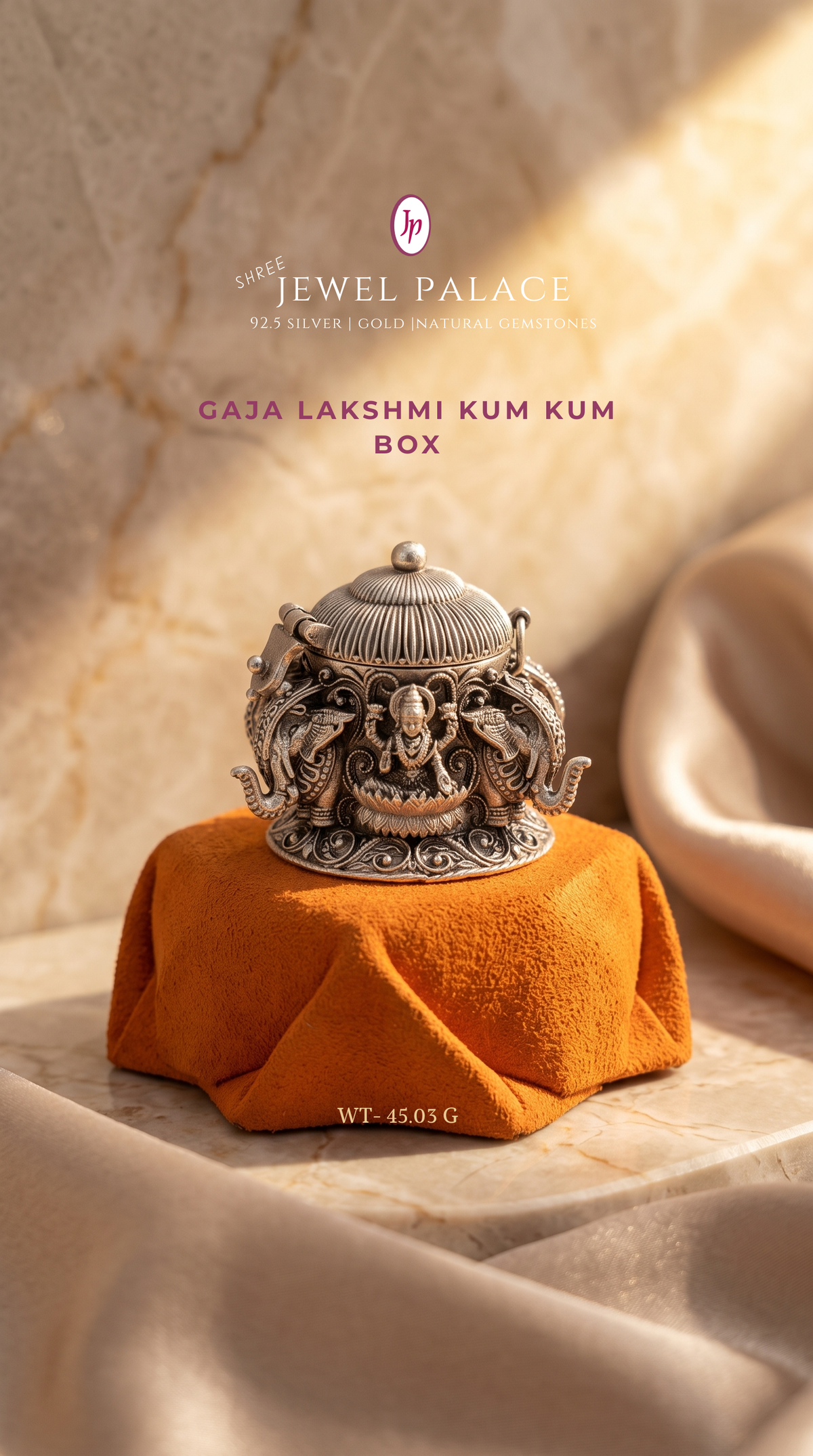 Gaja Lakshmi Sacred Kumkum Box