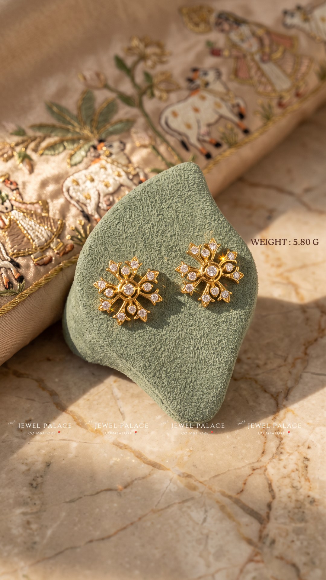 Mandala – Grand Openwork Flower Studs