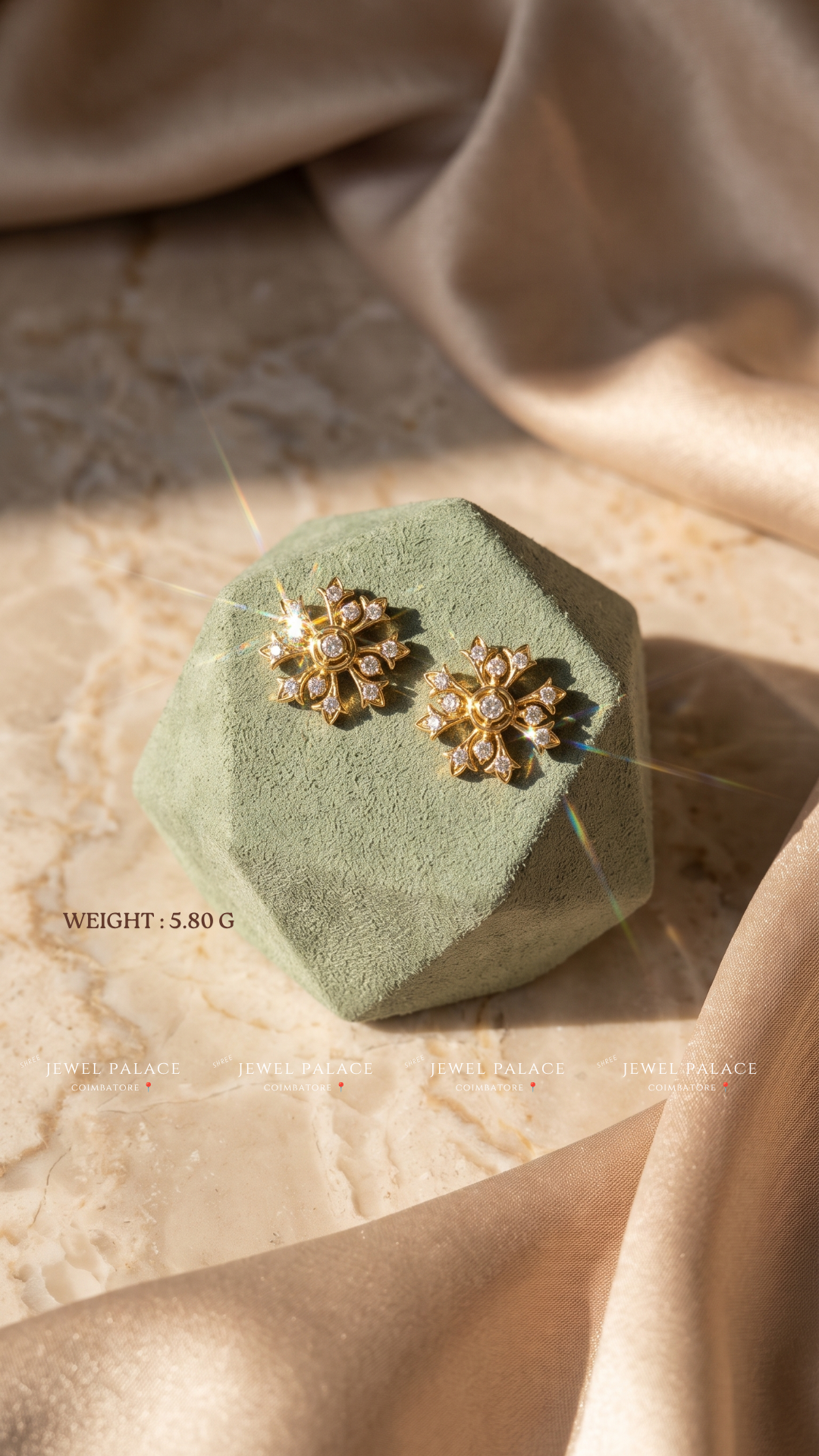 Mandala – Grand Openwork Flower Studs