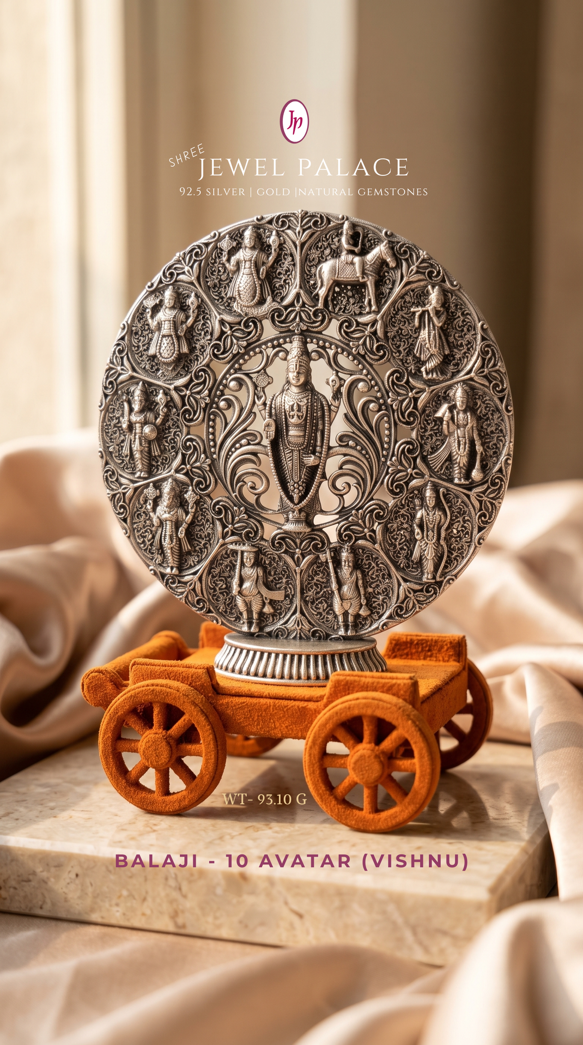 Tirupati Balaji with Vishnu Dashavatara Frame