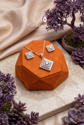 Title: Kona Concentric Geometric Pendant Set