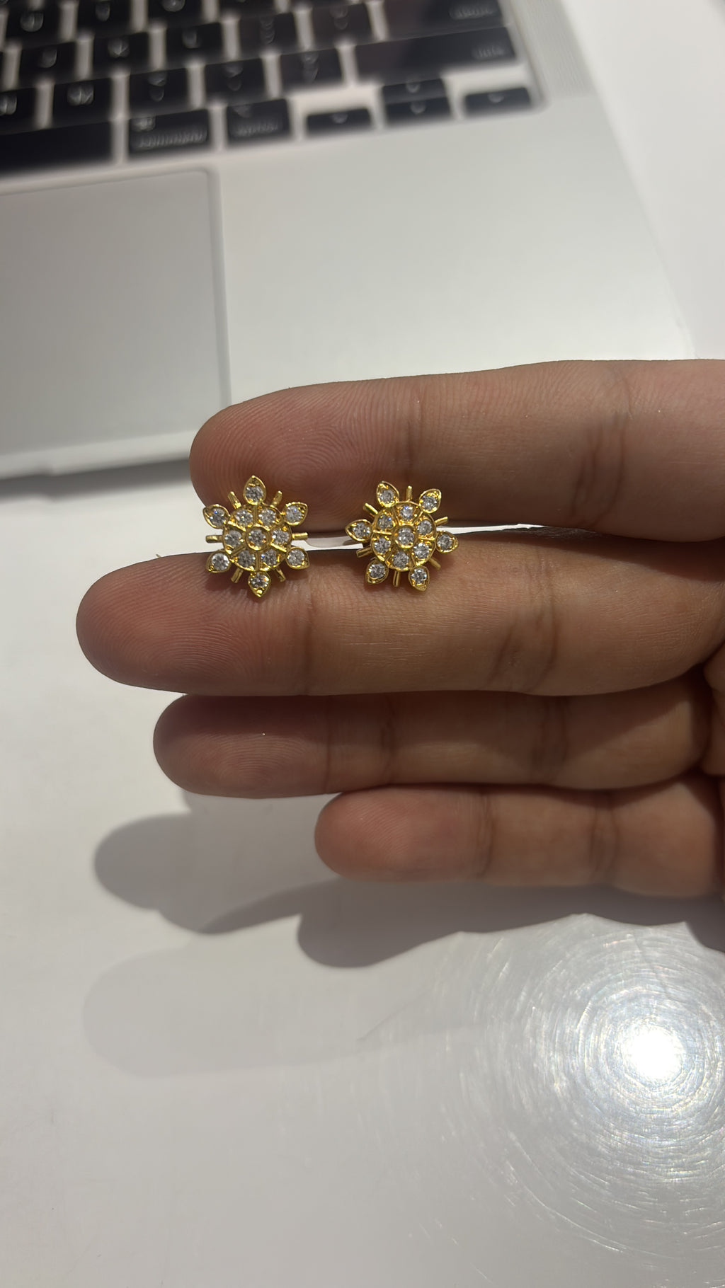 Sooryakanthi – Sunflower Cluster Studs